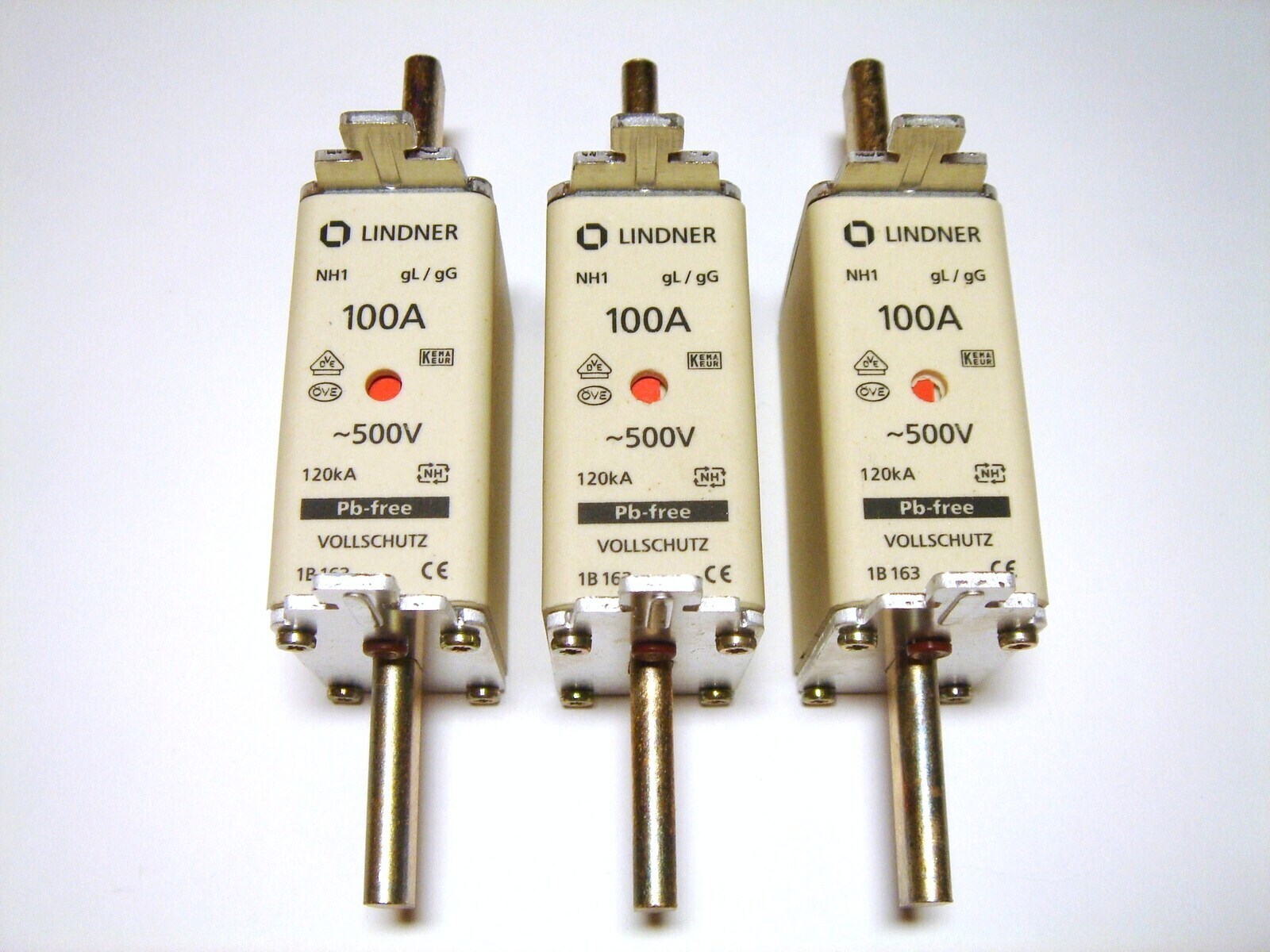 Плавкие ножевые предохранители 100A - 1€, NH1, Lindner, 100 A ...