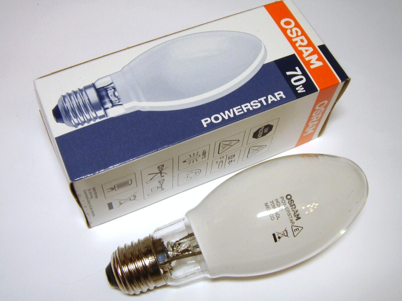 Лампа газоразрядная Osram Powerstar HQI-E NDL co, e27, bf55, 70вт
