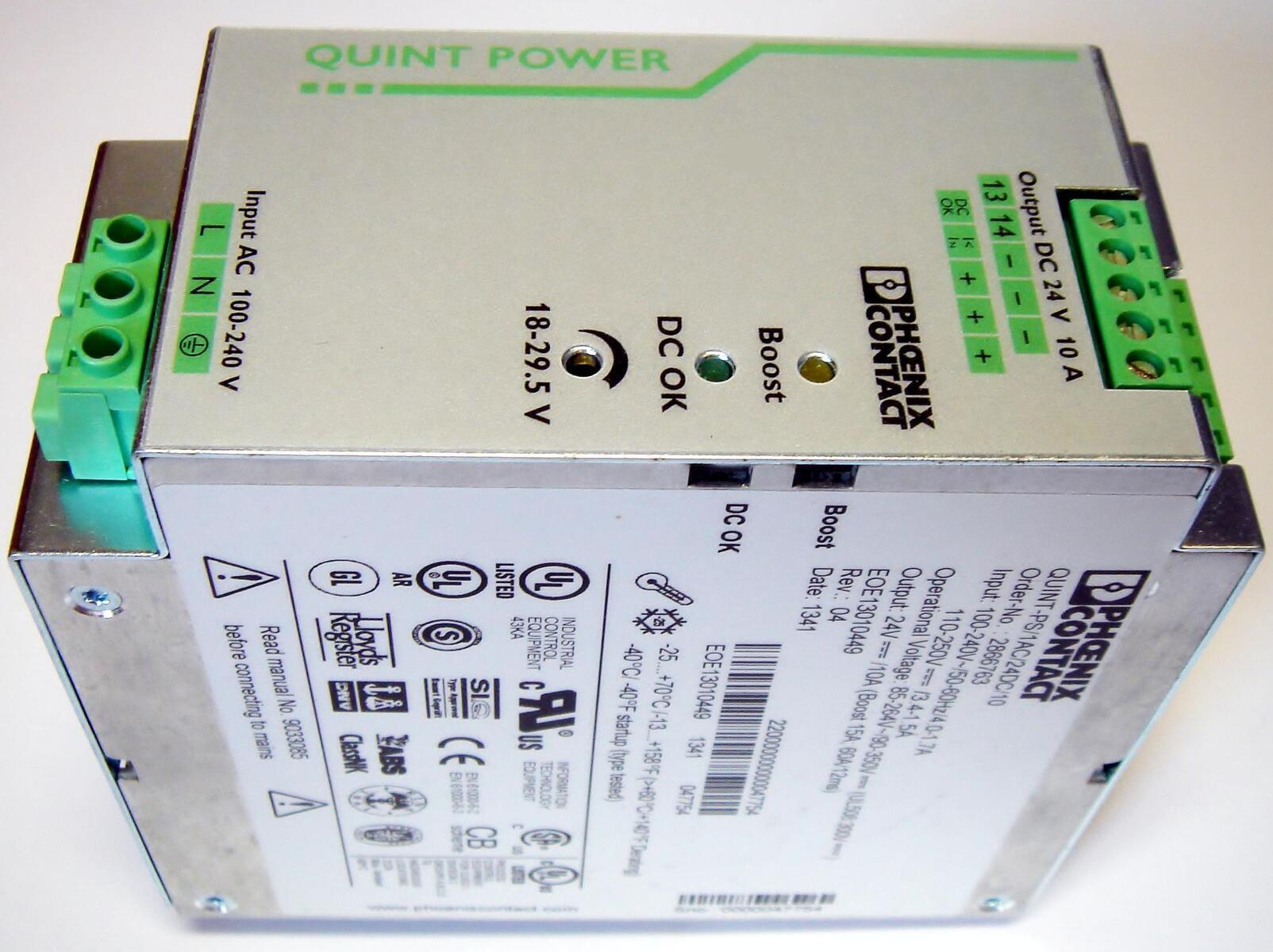 Quint ps 1ac 24dc 10 схема