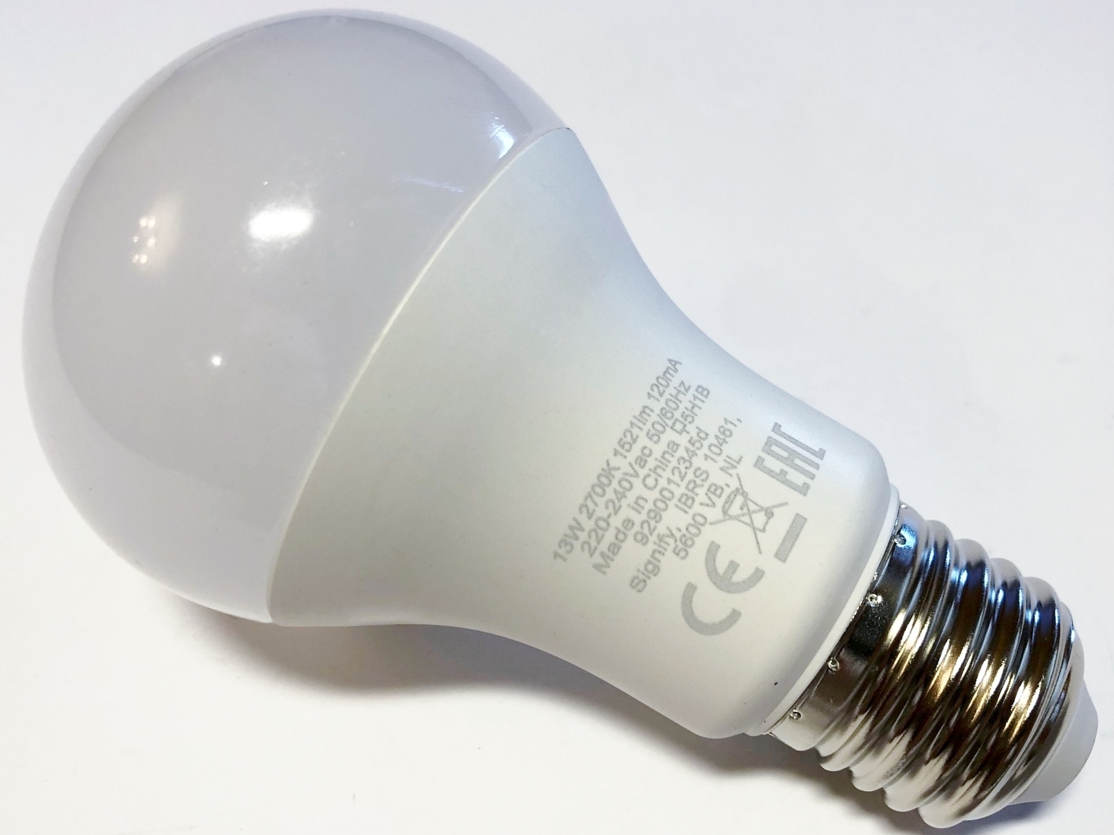 Светодиодная лампа 13Вт=100Вт, 230В - 1,1€, Philips, CorePro LEDbulb ND ...