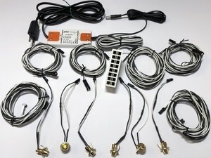  
	LED saunavalgustite komplekt Sauna 6, LedLite, kuldne 
