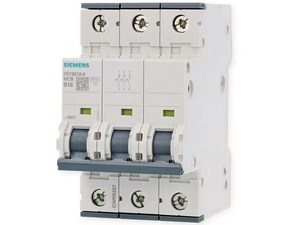 Moodulkaitselüliti 3-faasiline B 16A, Siemens, 5SY6316-6
Moodulkaitselüliti 3-faasiline B 16A, Siemens, 5SY6316-6