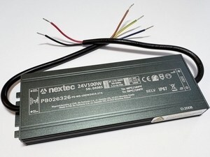 Электронный LED трансформатор 100Вт, 24В DC, PB026326, Nextec
Электронный LED трансформатор 100Вт, 24В DC, PB026326, Nextec