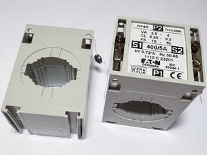  
	Трансформатор тока 400/5A, Eaton, HF4B, 741C2088 

