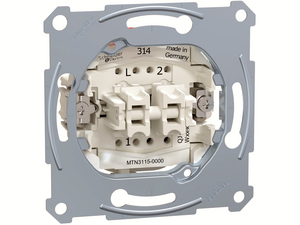  
	Механизм 2-клавишного выключателя скрытой установки Schneider Electric (серия - Merten) MTN3115-0000 
