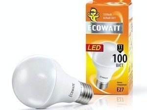  
	LED lamp 11W=100W, Ecowatt, A60 11 827 E27 
