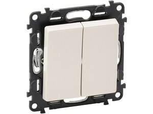  
	Выключатель двухклавишный скрытой установки Legrand (серия - Valena Life), 752205 
