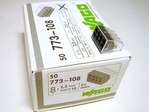  
	Клеммы Wago 8 x 0,75-2,5 мм², 773-108 
