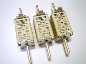  
	Плавкие предохранители 160A, NH2GG50V160, Ferraz Shawmut, Lindner 
