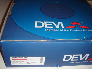  
	Ostan küttekaablit Deviflex 2295 W, 130 m, 230 V, DTIP-18 W/m. 
