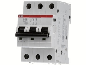  
	Модульный автоматический выключатель 3-фазный C 32A, ABB, S203-C32, 2CDS253001R0324 
