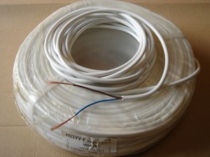 
	Медный кабель 2 x 0,75 мм², H05VV-F, белый, круглый 
