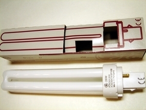  
	Kompakt-luminofoorlamp 26 W, F26DBX/830,  2-PIN , General Electric, 35237 
