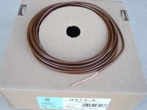  
	Медный провод 1,5 мм², коричневый, H07V-K1,5 

