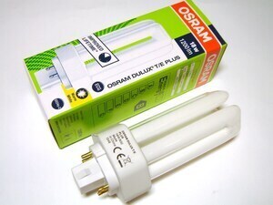  
	Kompakt-luminofoorlamp 18 W, Osram Dulux T/E Plus, 18W/830/GX24q-2,  4-PIN , 342245 
