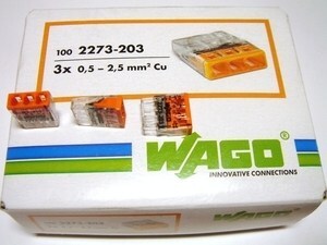  
	Klemmid Wago 3 x 0,5-2,5 mm², 2273-203 
