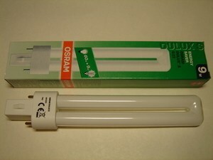  
	Оstan kompakt-luminofoorlampe 9 W, Philips, Osram, General Electric, Tungsram, Sylvania 
