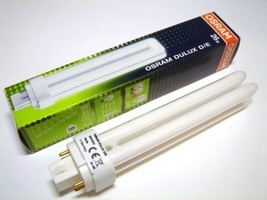  
	Kompakt-luminofoorlamp 26 W, Osram Dulux D/E, 26W/830/G24q-3,  4-PIN , 327235 
