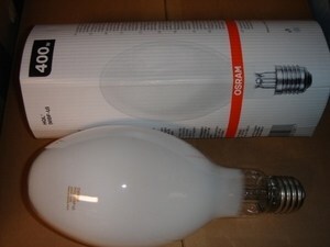  
	Оstan elavhõbelampe 400 W, Philips, Osram, General Electric, Tungsram, Sylvania 
