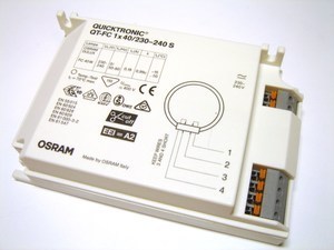  
	Электронный дроссель 1x40 Вт, Osram, Quicktronic® QT-FC 1x40/230-240 S 
