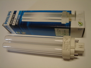  
	Оstan kompakt-luminofoorlampe 18 W, 4-PIN, Philips, Osram, General Electric, Tungsram, Sylvania 
