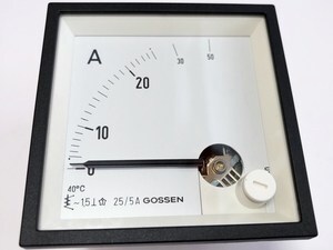  
	Ampermeeter analoog 0-25A, V-AQS 72, Gossen 
