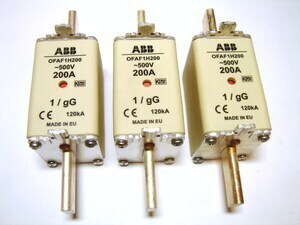  
	Sulavkaitsmed 200A, ABB, OFAF1H200 
