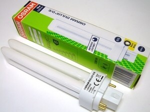  
	Компактная-люминесцентная лампа 18 Вт, Osram Dulux D/E, 18W/830/G24q-2,  4-PIN , 327211 
