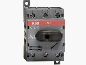  
	Модульный поворотный выключатель 3-фазный 63A, OT63F3, ABB, 1SCA105332R1001 
