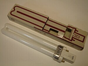  
	Компактная-люминесцентная лампа 9 Вт, Biax S, F9BX/827/G23, General Electric 
