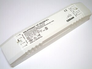 Электронный трансформатор 12 В, 50-210 Вт, Osram, Halotronic HT210/230/12L
Электронный трансформатор 12 В, 50-210 Вт, Osram, Halotronic HT210/230/12L
