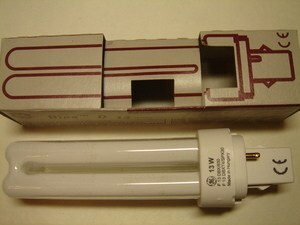  
	Оstan kompakt-luminofoorlampe 13 W, 2-PIN, Philips, Osram, General Electric, Tungsram, Sylvania 
