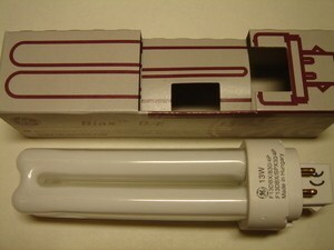  
	Оstan kompakt-luminofoorlampe 13 W, 4-PIN, Philips, Osram, General Electric, Tungsram, Sylvania 
