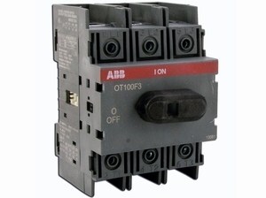  
	Модульный поворотный выключатель 3-фазный 115A, OT100F3, ABB, 1SCA105004R1001 
