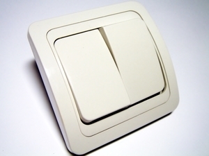  
	Выключатель двухклавишный скрытой установки Makel (серия - Mimoza), MKE6032 
