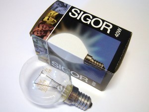  
	Лампа накаливания 40 Вт, Sigor, 13140, прозрачная 
