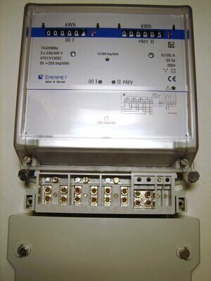 Elektriarvesti 3-faasiline 2-tariifne 5-100A, TK420iNNs, Enermet
Elektriarvesti 3-faasiline 2-tariifne 5-100A, TK420iNNs, Enermet