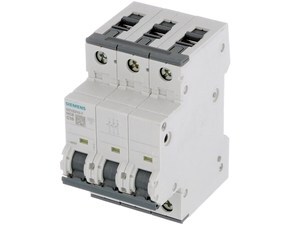  
	Moodulkaitselüliti 3-faasiline C 10A, Siemens, 5SY6310-7 
