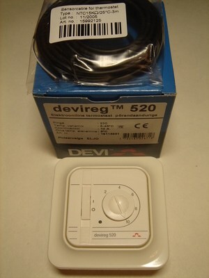  
	Termostaadid Devireg™ 520 (10А) 2300 W. 
