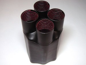  
	Termokahanev sõrmik 4-haruline 4x(120-400mm²), 502K026/S, Raychem 
