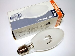  
	Metallhalogeniidlamp 100 W, Powerstar HQI-E 100W/WDL/CO, Osram, 64399 
