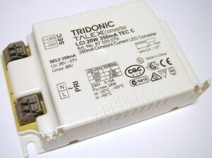  
	Elektrooniline  LED  trafo LCI 20W, 350mA, 26-57V, Tridonic, 87500079 
