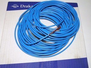  
	Медный провод 2,5 мм², синий, Draka 
