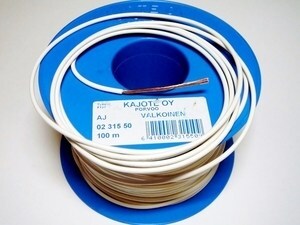  
	Медный провод 6 мм², H07V-K, белый 
