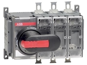  
	Поворотный выключатель нагрузки с плавкими предохранителями 3-фазный 125A, OS125D03, ABB, 1SCA022469R8780 
