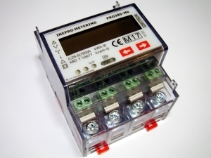  
	Модульный электросчётчик 3-фазный 2-тарифный 0,25-5(100) A, PRO380-Mb, Inepro 
