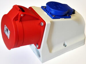 Jõupindpesa 32A /~400V koos pesaga 16A /~230V, PCE, 9225-6
Jõupindpesa 32A /~400V koos pesaga 16A /~230V, PCE, 9225-6