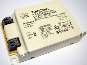  
	Электронный  LED  трансформатор LCI 20W 700mA TEC C, 13-29В, Tridonic, 87500190 
