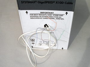  
	 Безгалогенный  компьютерный кабель UTP Cat 6A, CommScope Systimax, Gigaspeed X10D, 760107318 
