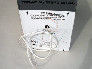  
	 Halogeenivaba  arvutivõrgu kaabel UTP Cat 6A, CommScope Systimax, Gigaspeed X10D, 760107318 
